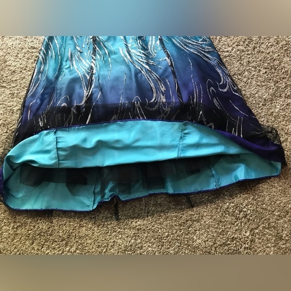 💙💜NV COUTURE SZ 6 BALLGOWN-VINTAGE c2002 PROM-PARTY SAME/NEXT DAY SHIP!💜💙 - Picture 5 of 15